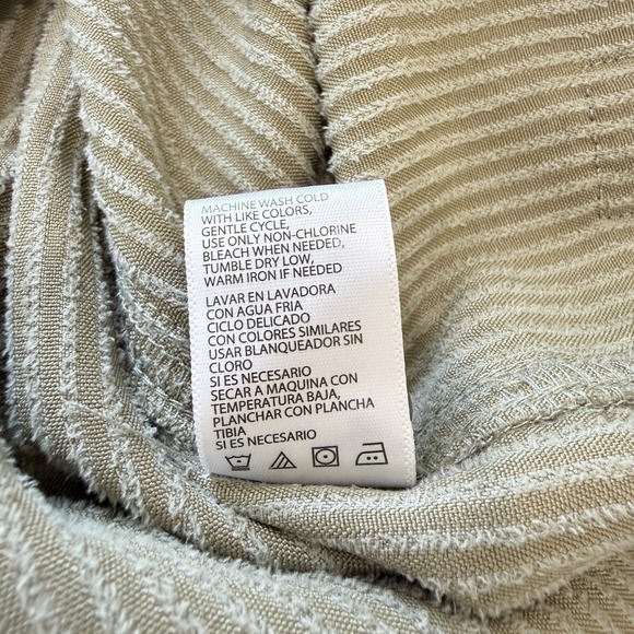 Weatherproof Vintage Soft Wide Wale Corduroy Button Up Shirt Mens L Olive Green - Picture 8 of 9